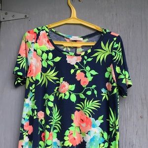 Tropical shift dress